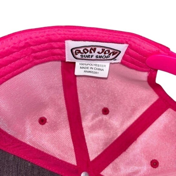 Ron Jon Surf Flat Bill Hat Neon Pink - Picture 8 of 8